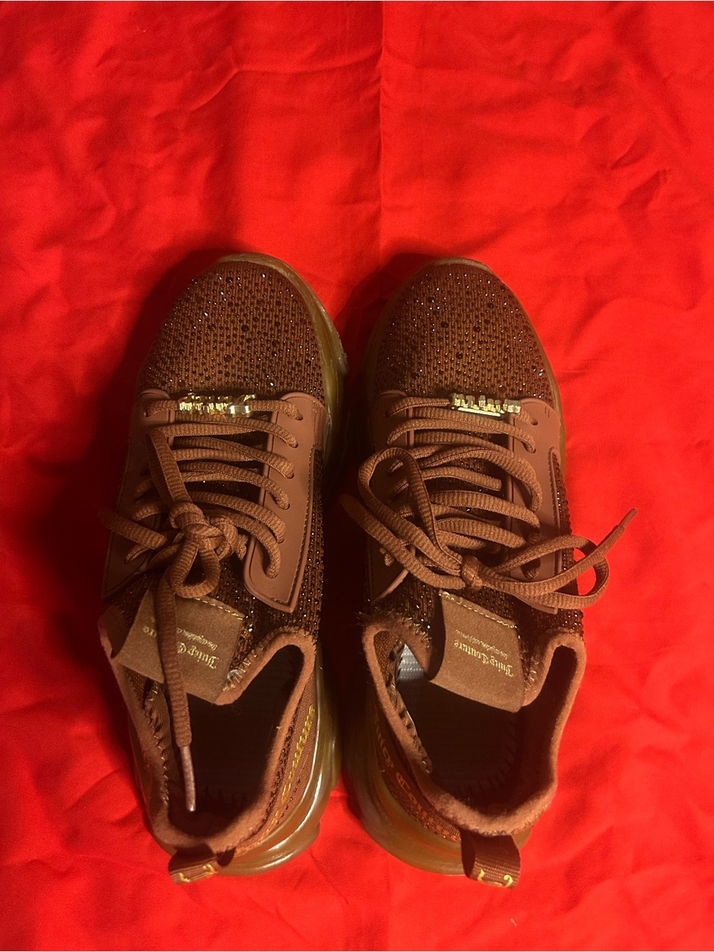 Women’s Sparkle Lace-Up Sneakers